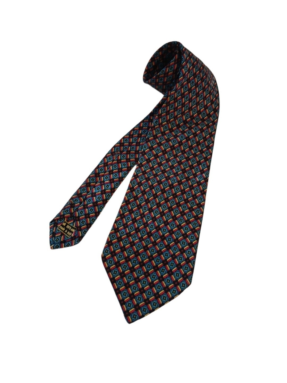 Brioni Roma Silk Geometric Luxury Tie/FLAW